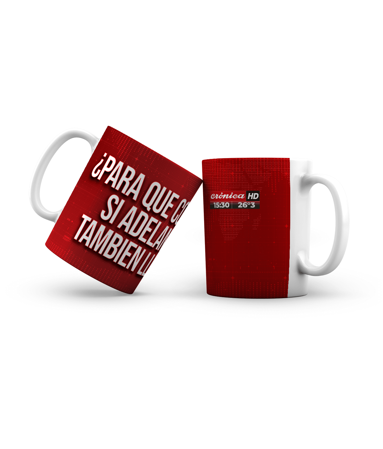 Taza plástica - Para qué corren si adelante también llueve